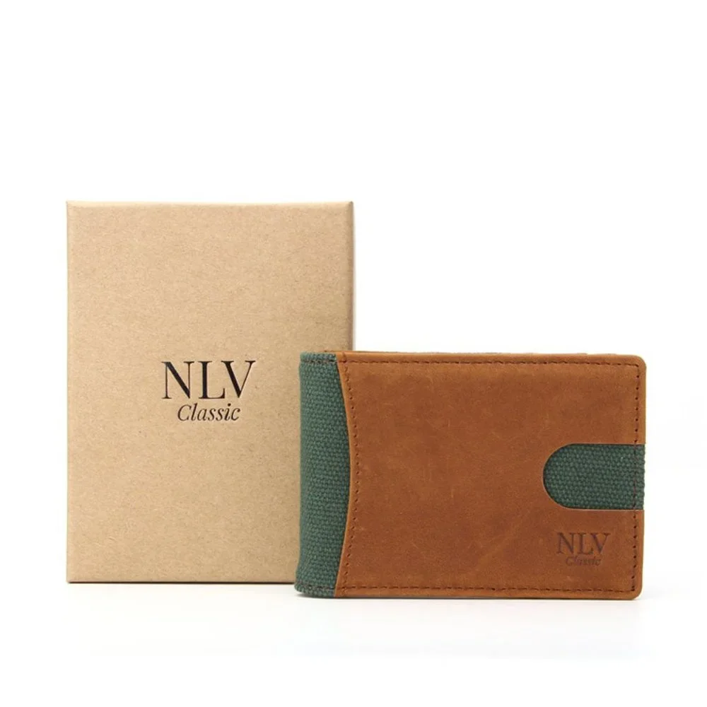 COPY - COPY - NLV Classic Men's Leather Wallet Billfold RFID
